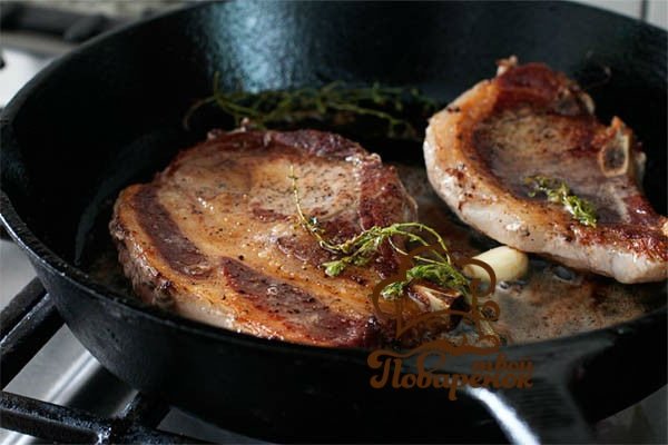 Мясо по французьки на сковороді   покроковий рецепт