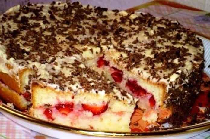 Полуничний торт рецепт з фото покроково