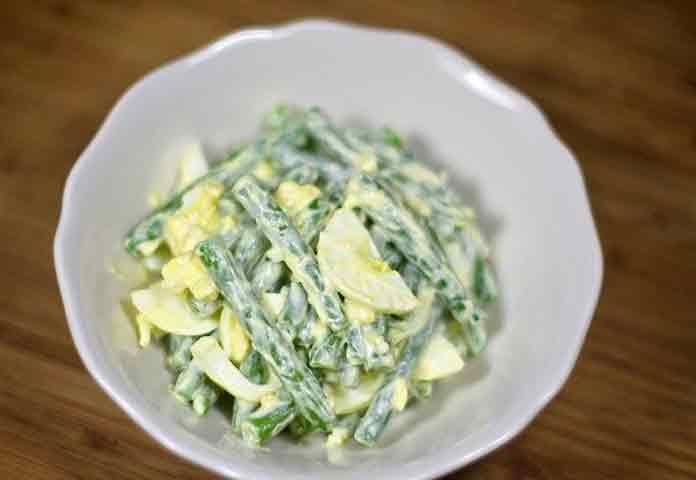 Салат яйце із зеленою квасолею рецепт