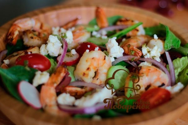 Салат з морських гребінців   кращі покрокові рецепти