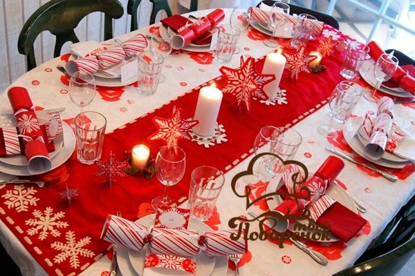 Як прикрасити новорічний стіл на Новий Рік Півня