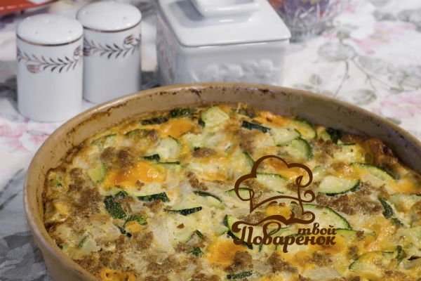 Запіканка з кабачків в духовці покроковий рецепт Запіканка з кабачків в духовці покроковий рецепт