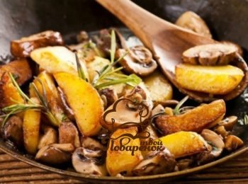 Як посмажити картоплю з грибами на сковорідці   найкращі рецепти