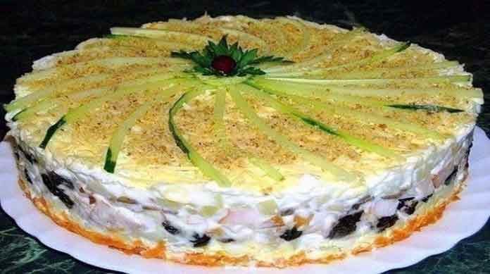 Листковий салат торт №1 в світі