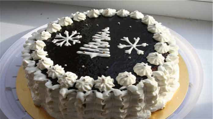 Рецепт простого і смачного новорічного торта