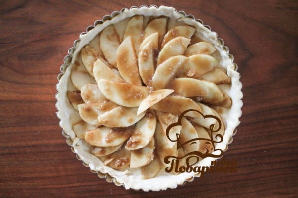 Пиріг з листкового тіста з яблуками   домашній покроковий рецепт