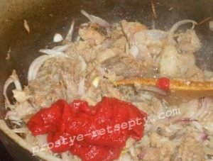 Азу по татарськи з солоними огірками з свинини: рецепт з фото