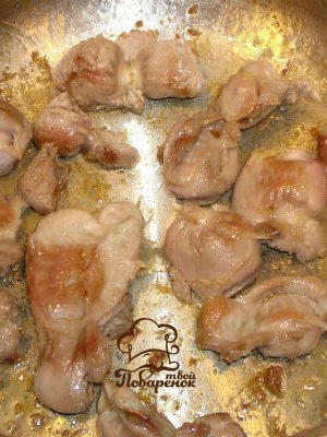 Як посмажити курячі шлунки на сковороді   покроковий рецепт
