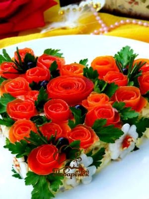 Салати на день Святого Валентина   найкращі рецепти
