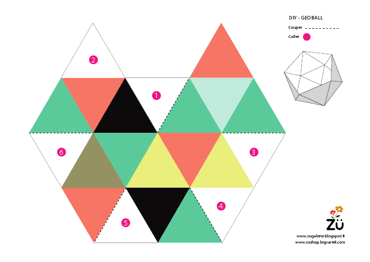 Обємні геометричні фігури з паперу
