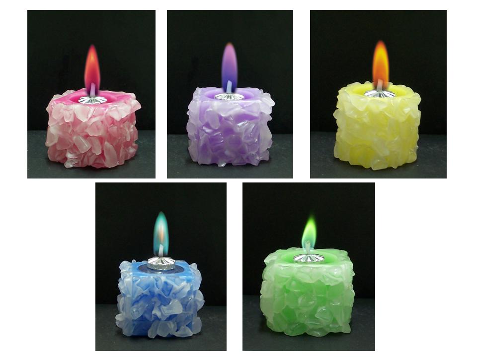 Свічки з кольоровим полумям
