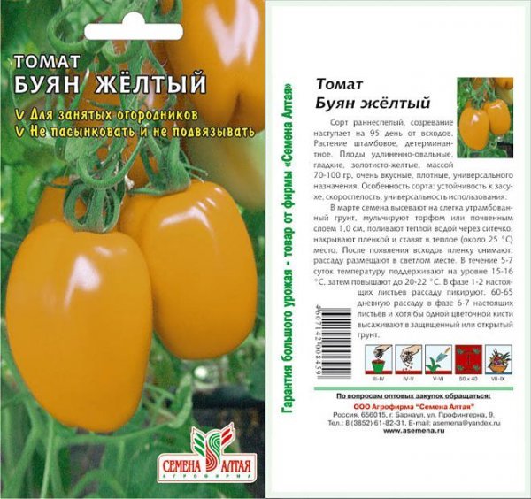 Томат «Буян» («Боєць»): опис та характеристика, фото помідора