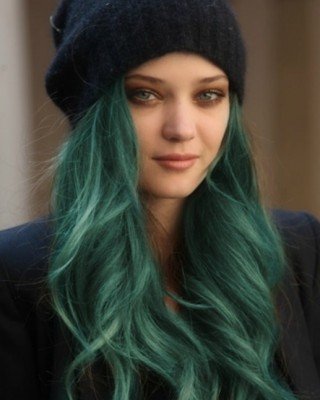 Зелені, блакитні, сині волосся 100 фото