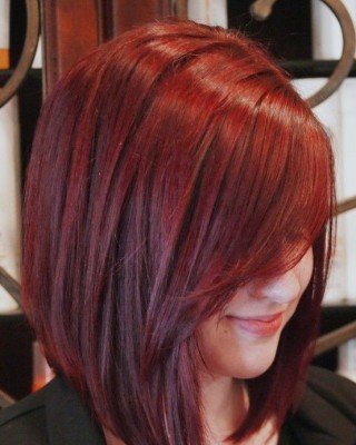 Червоні, вишневі, бордові волосся 60 фото