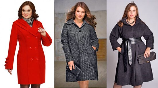Жіночі пальто для повних — класика й експерименти, фото