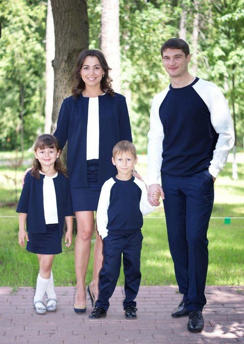 Стиль Family look   модний одяг для родини: фото однакових комплектів   ідеї, тренди, образи