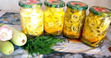Кабачки мариновані на зиму   7 смачних рецептів приготування