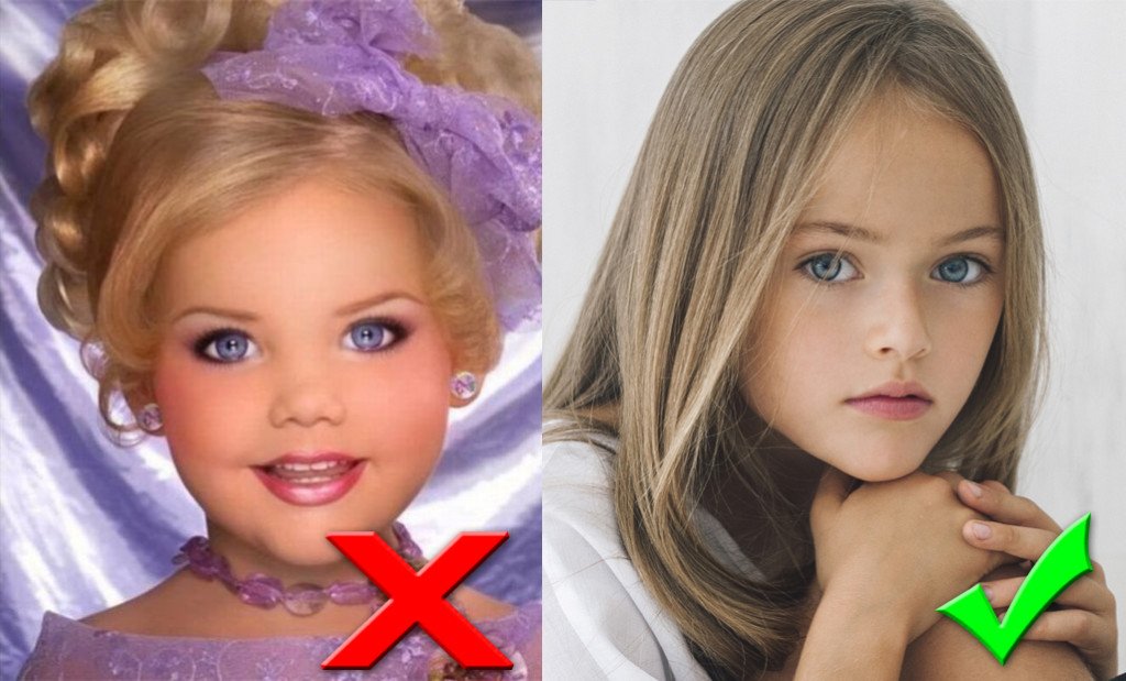 Про дитячому макіяжі: для фотосесії дитини, гарні приклади на вік 10 років