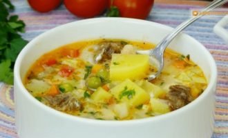 Овочевий суп з яловичиною на прозорому мясному бульйоні   дізнайтеся секрет!