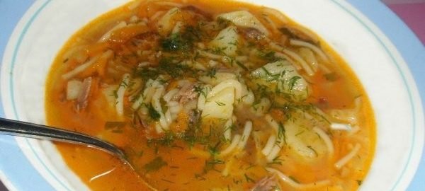 Рецепт супу з вермішеллю і мясом   покрокова інструкція