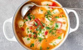 Рибний суп з яйцем   покроковий рецепт з фото!