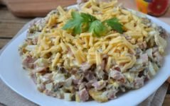 Салат з консервованими печерицями   рецепти приготування смачно і швидко