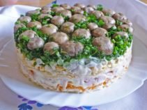 Салат з консервованими печерицями   рецепти приготування смачно і швидко