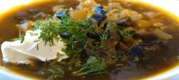 Суп з сушених білих грибів з перловкою   30 хвилин і готово!