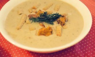 Сирний суп з білими грибами   рецепт з фото!