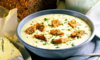 Сирний суп з мясом. Покроковий рецепт з фото!