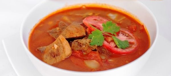 Томатний суп з мясом (яловичиною). Покроковий рецепт!