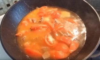 Томатний суп з мясом (яловичиною). Покроковий рецепт!