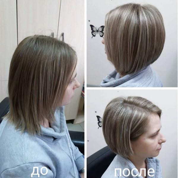 Боб каре на тонкі волосся: фото до і після