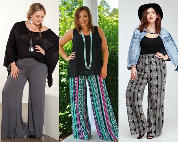 Штани для повних жінок, які стройнят: фото моделей