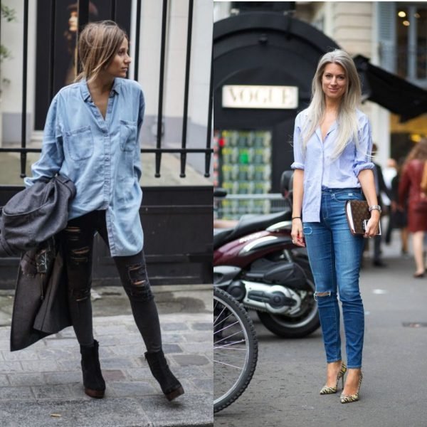 Як модно заправляти жіночу сорочку в штани, джинси: оригінальні способи