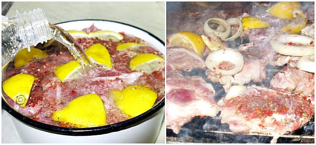 Класичний маринад для шашлику з свинини з оцтом і цибулею
