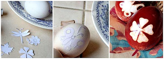 Як красиво пофарбувати яйця в цибулинні з малюнком (візерунком)?