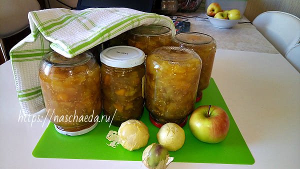 Варення з фізалісу з яблуками і з грушами — 2 смачні рецепти