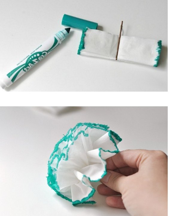 12 способів зробити гвоздику з гофрованого паперу та інших матеріалів
