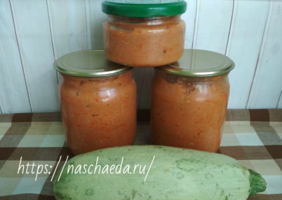 Ікра кабачкова з майонезом і томатною пастою — кращий рецепт найсмачнішої ікри на зиму