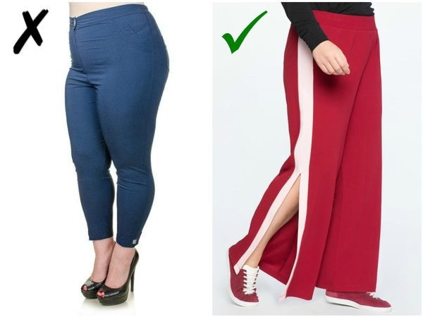 Штани, які приховають широкі стегна: модні фасони, поради, фото