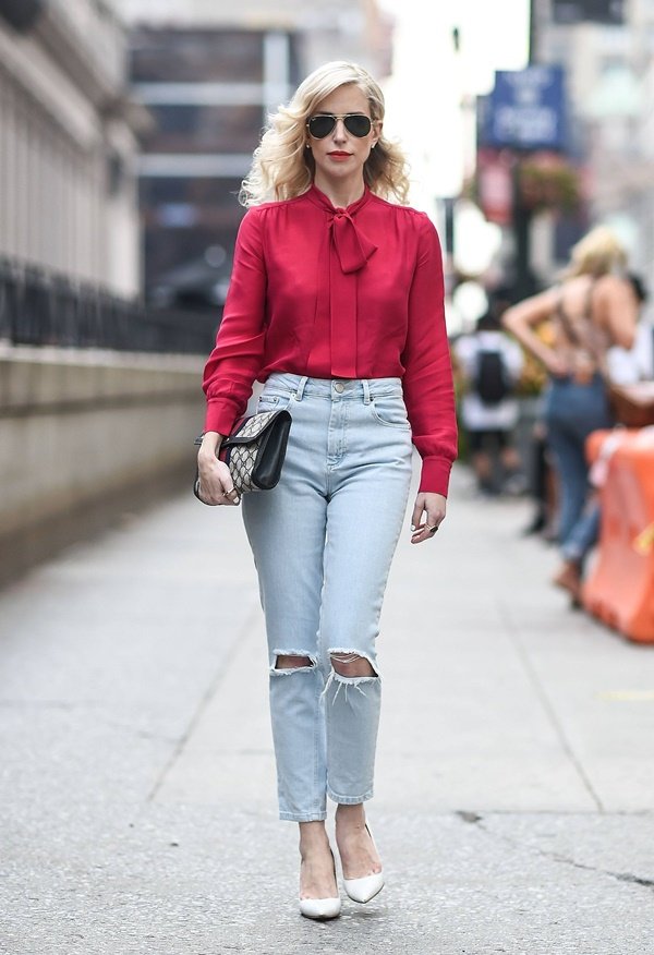 Як носити джинси з високою талією, щоб виглядати модно: фото образів