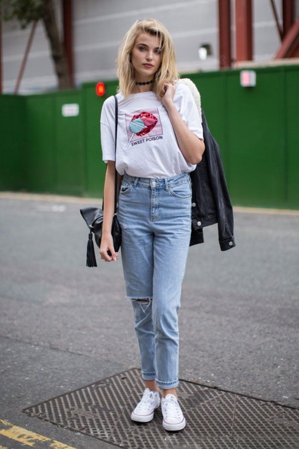 Як носити джинси з високою талією, щоб виглядати модно: фото образів