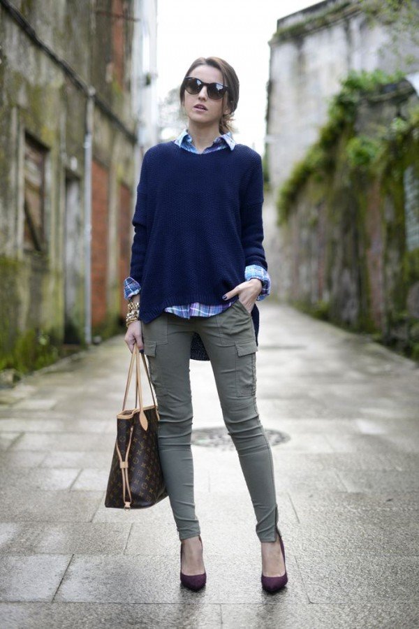 Як носити светр стильно і модно: зі спідницею, з джинсами, повним жінкам   фото