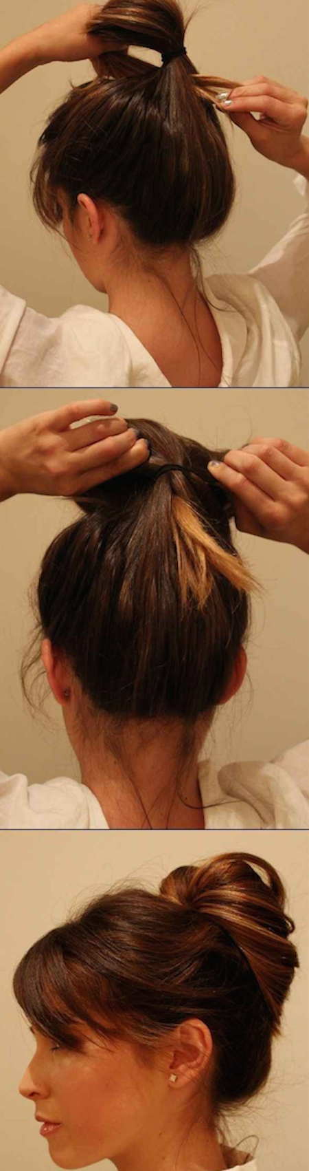 Недбалий пучок на середні волосся своїми руками: як зробити, фото покроково