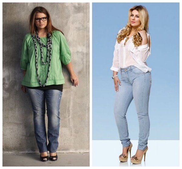 З чим носити джинси повним жінкам восени: фото модних образів