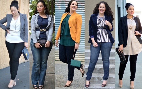 З чим носити джинси повним жінкам восени: фото модних образів