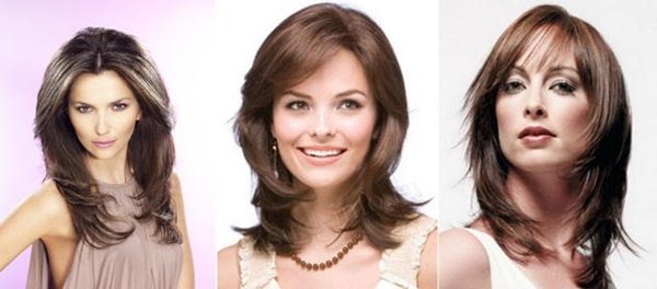 Стрижка каскад для жінок 50 років на середні волосся: омолоджуючі і без укладання