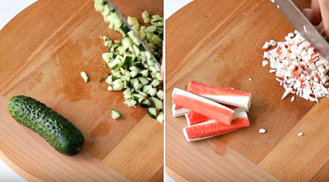 Салат з крабовими паличками — прості рецепти смачних салатів