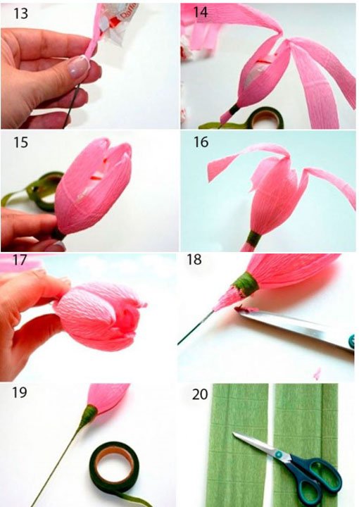 8 простих і реалістичних тюльпанів своїми руками
